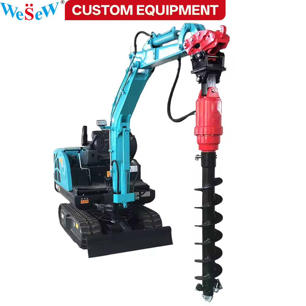 Customized Auger Boring Machin - Auger Drill Attachment ulasan dan harga