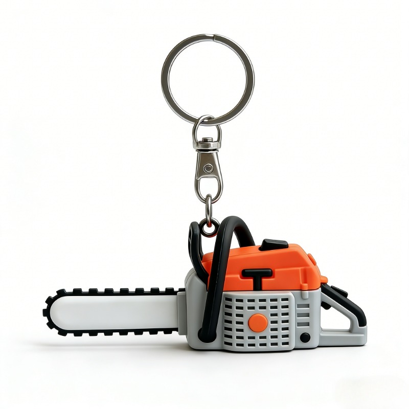 Mini Simulation Chainsaw Keych - Heavy Equipment Key Ring ulasan dan harga
