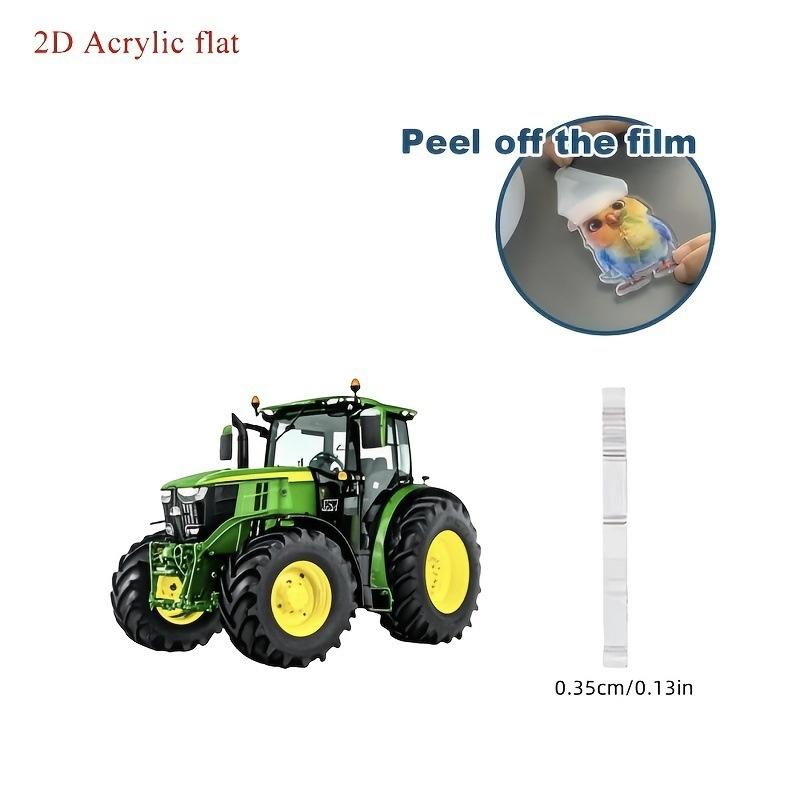 Tractor Keychain 2D Flat Desig - Heavy Equipment Key Ring ulasan dan harga