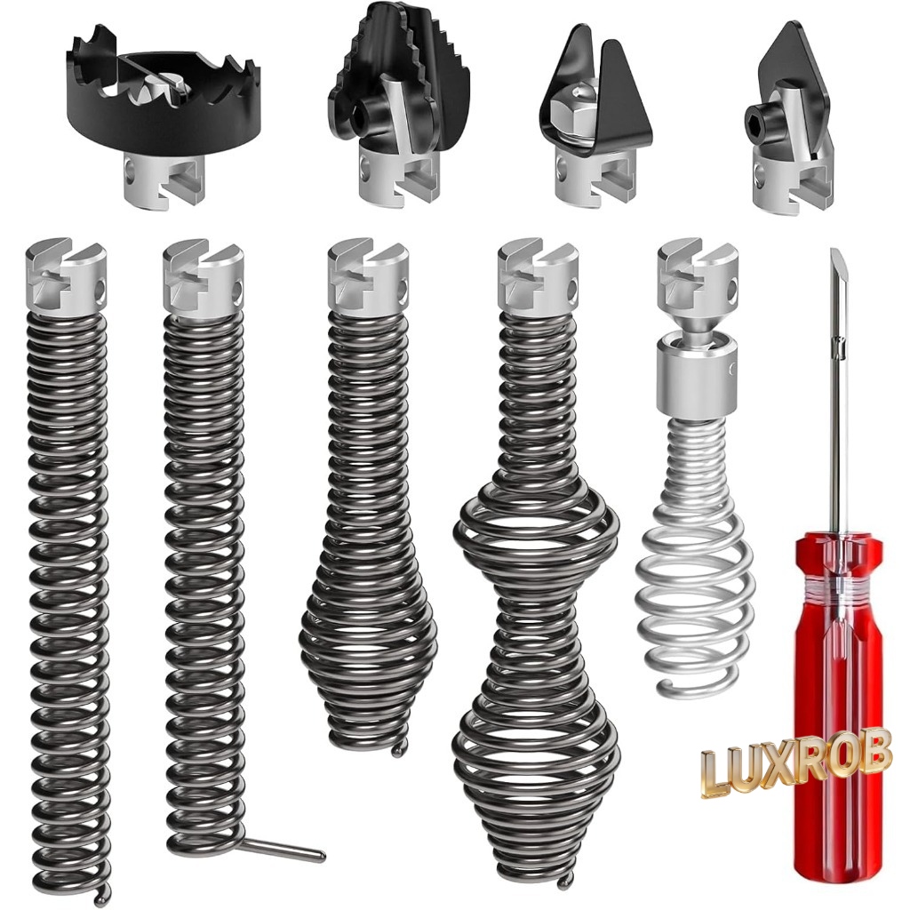 10Pcs Drain Auger Cutter Kit 1 - Auger Drill Attachment ulasan dan harga