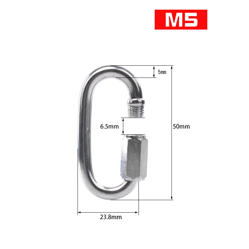 1pcs Quick Link Ring Stainless - Heavy Equipment Keychain ulasan dan harga
