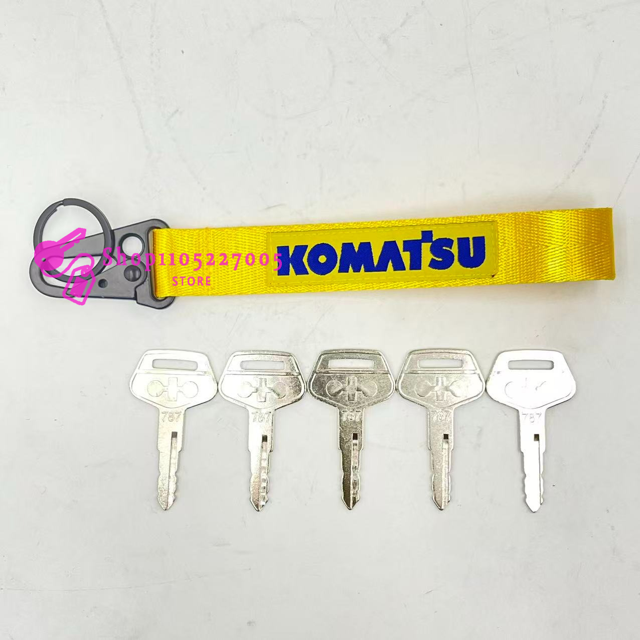 2/5/10PCS 787 Key for Komatsu  - Heavy Equipment Keychain ulasan dan harga