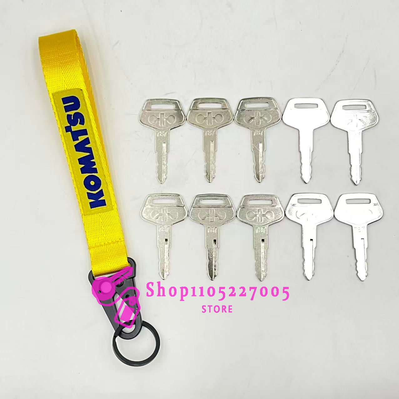 2/5/10PCS 787 Key for Komatsu  - Heavy Equipment Keychain ulasan dan harga