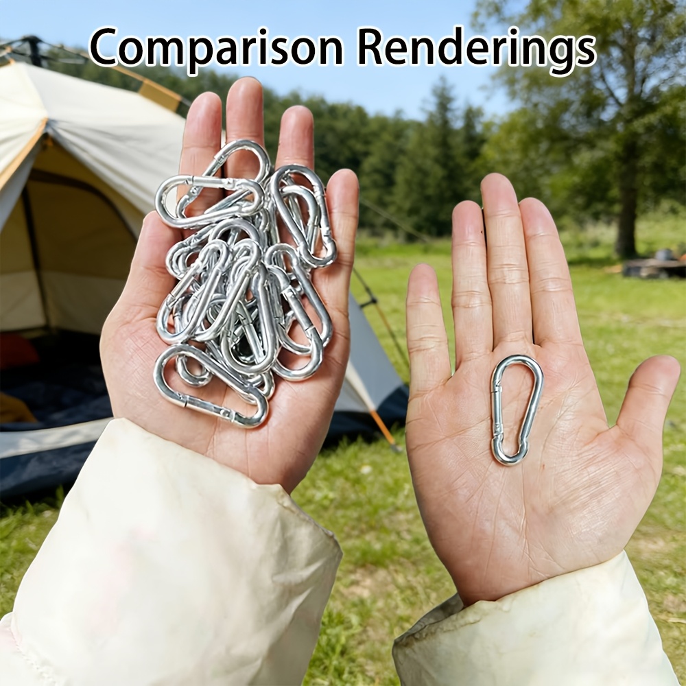 Set of 20 Heavy-Duty Carabiner - Heavy Equipment Keychain ulasan dan harga