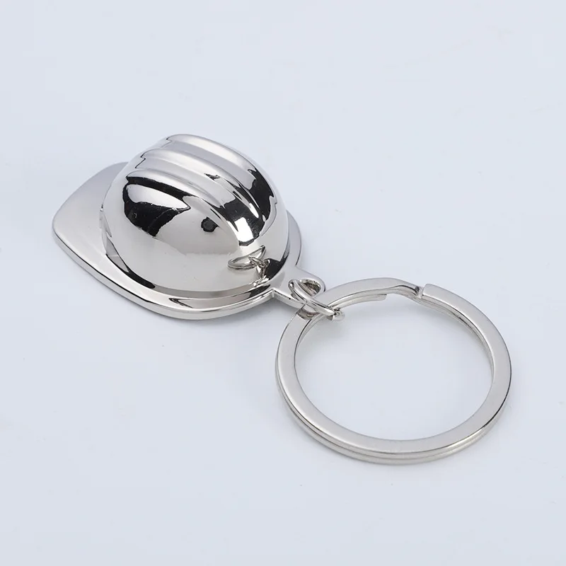 3D safety helmet keychain key  - Heavy Equipment Key Ring ulasan dan harga