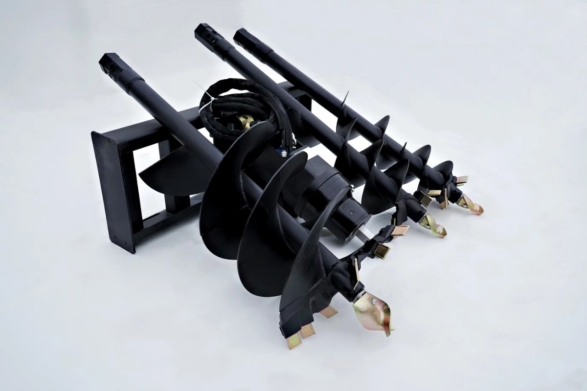 Heavy   Skid Steer Auger Attac - Auger Drill Attachment ulasan dan harga